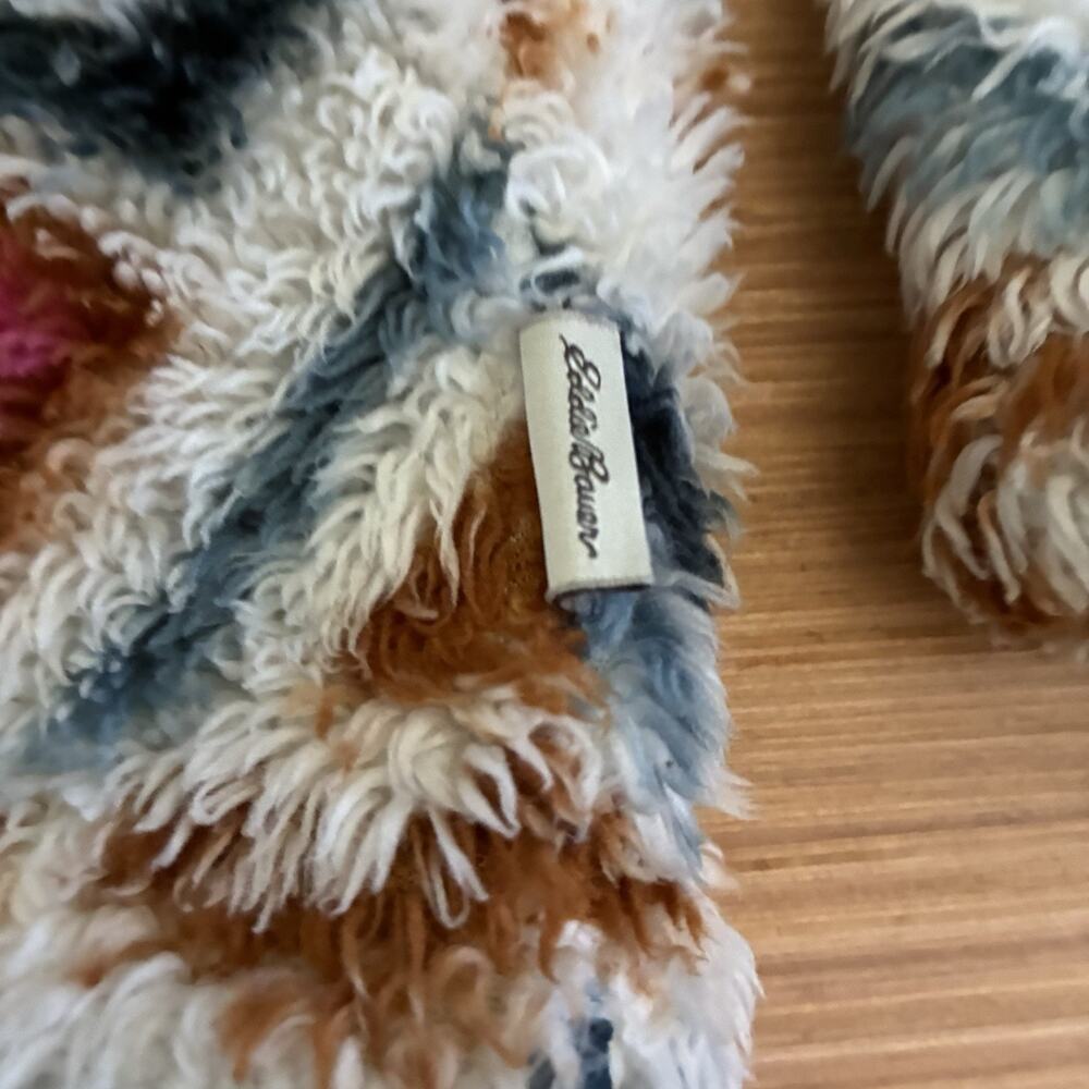 Eddie Bauer Women's Size XS 1/4 Zip Faux Fur Pullover Aztec Design Fuzzy Sweater - Picture 11 of 16